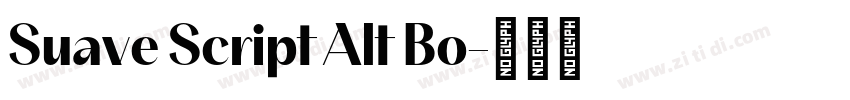 Suave Script Alt Bo字体转换
